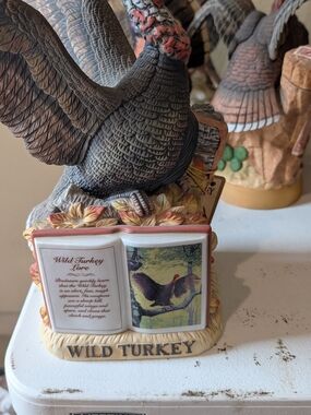 Wild Turkey Figurine Book Accent - Brown/Black Decorative Home Accent